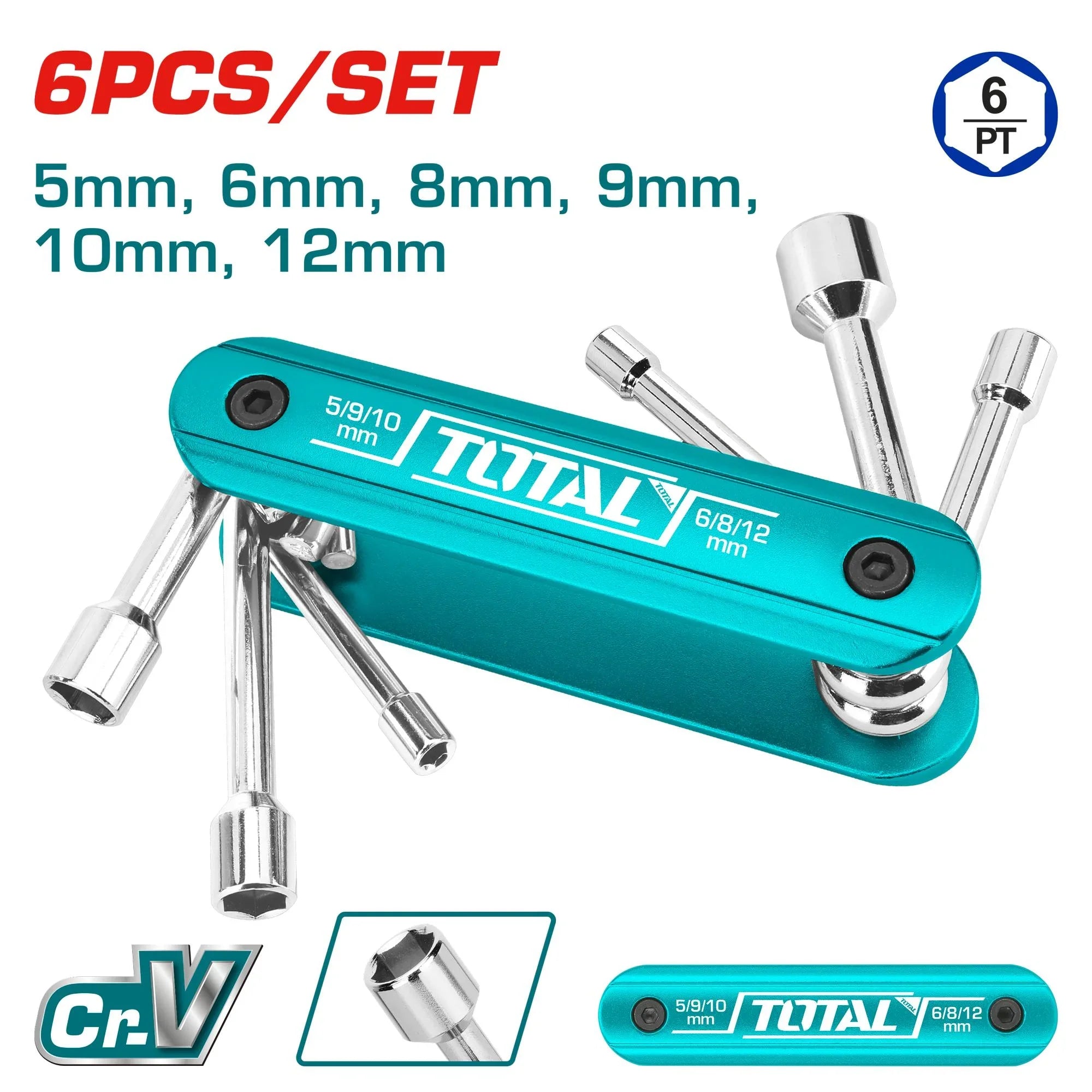 6 Piece Folding Screwdriver Set (THFND061) TOTAL