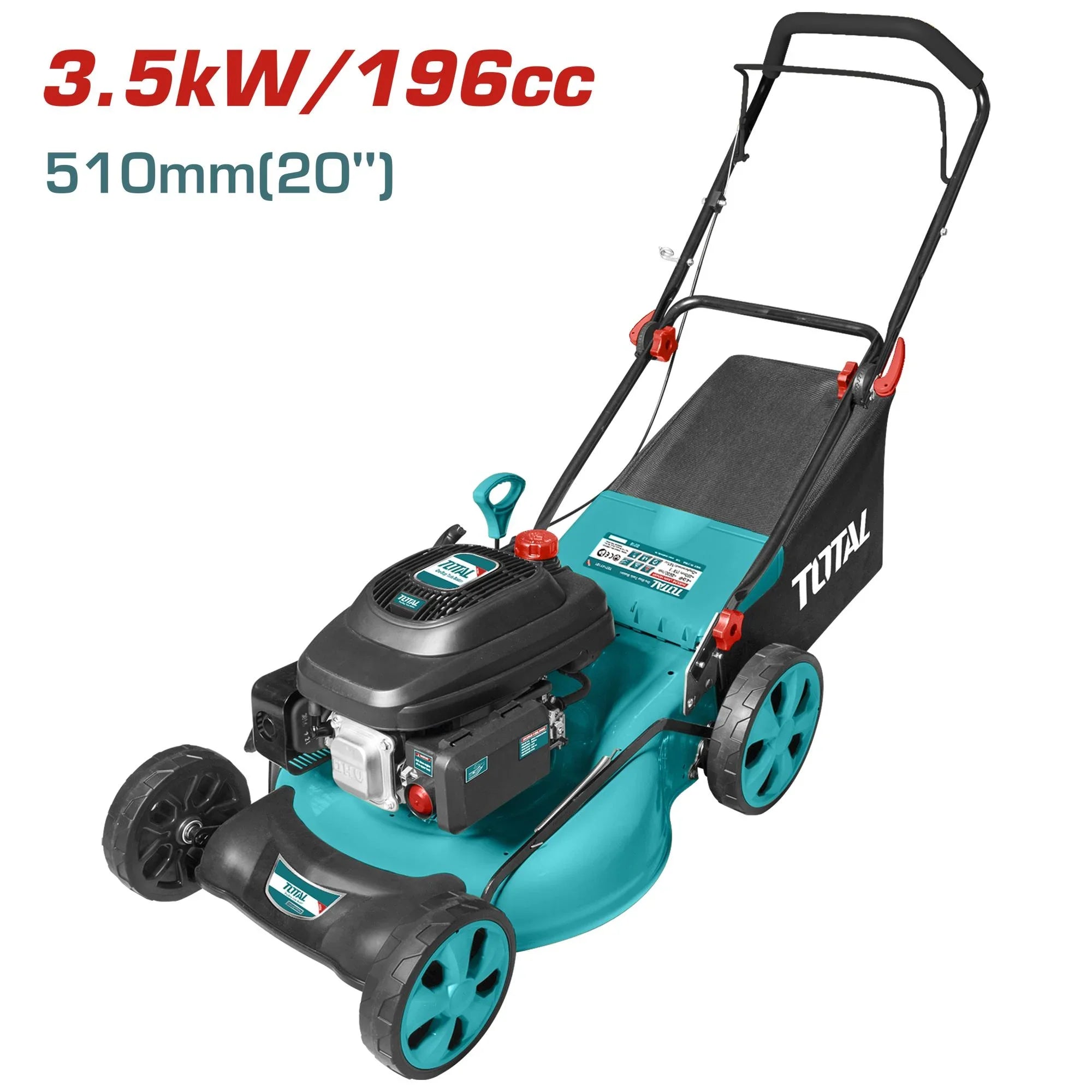 Petrol lawnmower 3.5kW, 196cc / 2800rpm / INDUSTRIAL (TGT196201) TOTAL