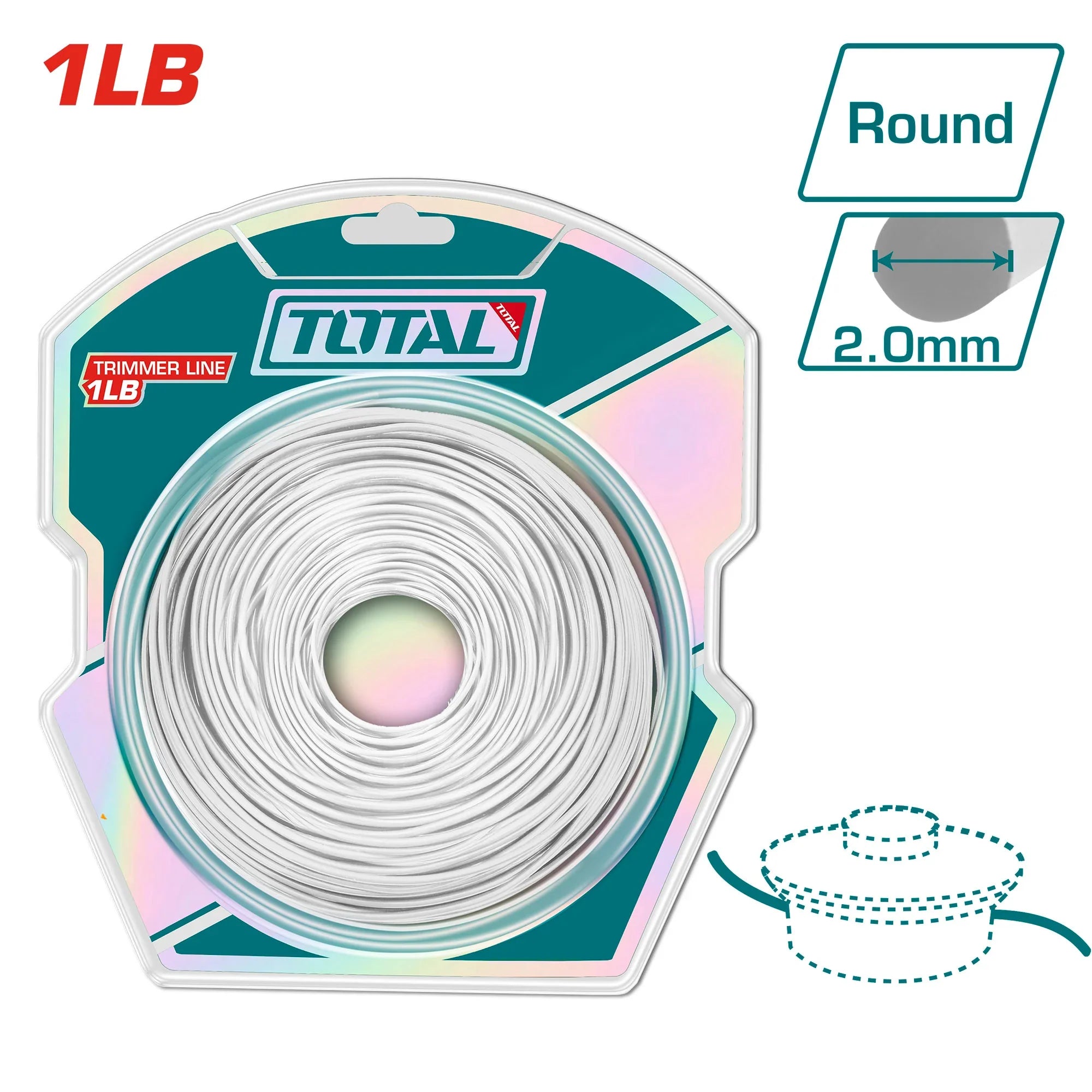 Lawnmower thread 2mm (TALS2001) TOTAL