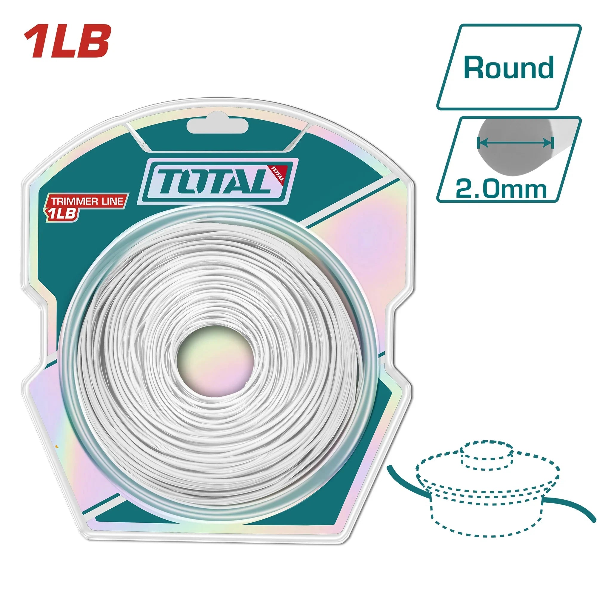 Lawnmower thread 2mm (TALS2001) TOTAL