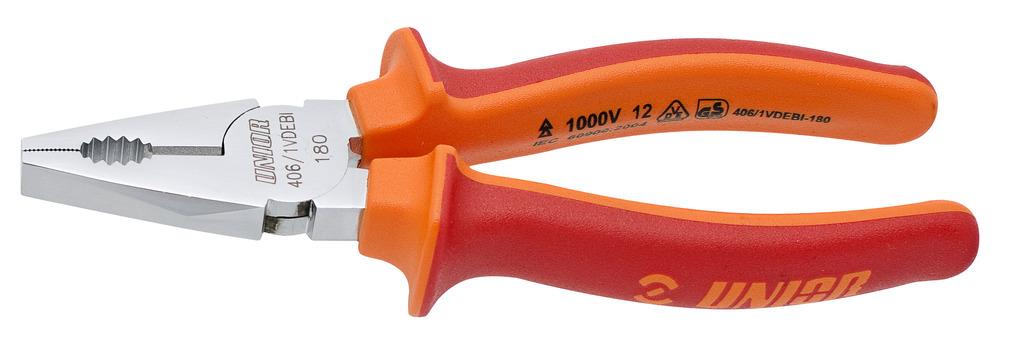 UNIOR COMBINED VDE PLIERS Art.406/1VDEBI 160 mm (610421)