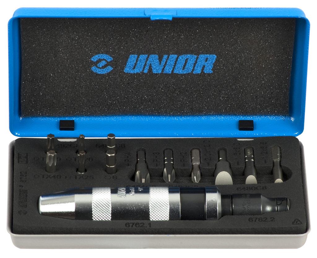 Unior impact screwdriver with bits in a metal cassette Art.6762 14 pcs (605061)