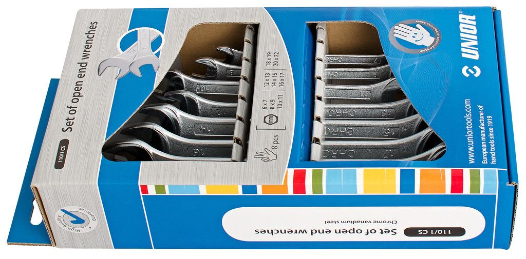 Unior open-ended wrenches Art.110/1CS 6-22 mm (602844)