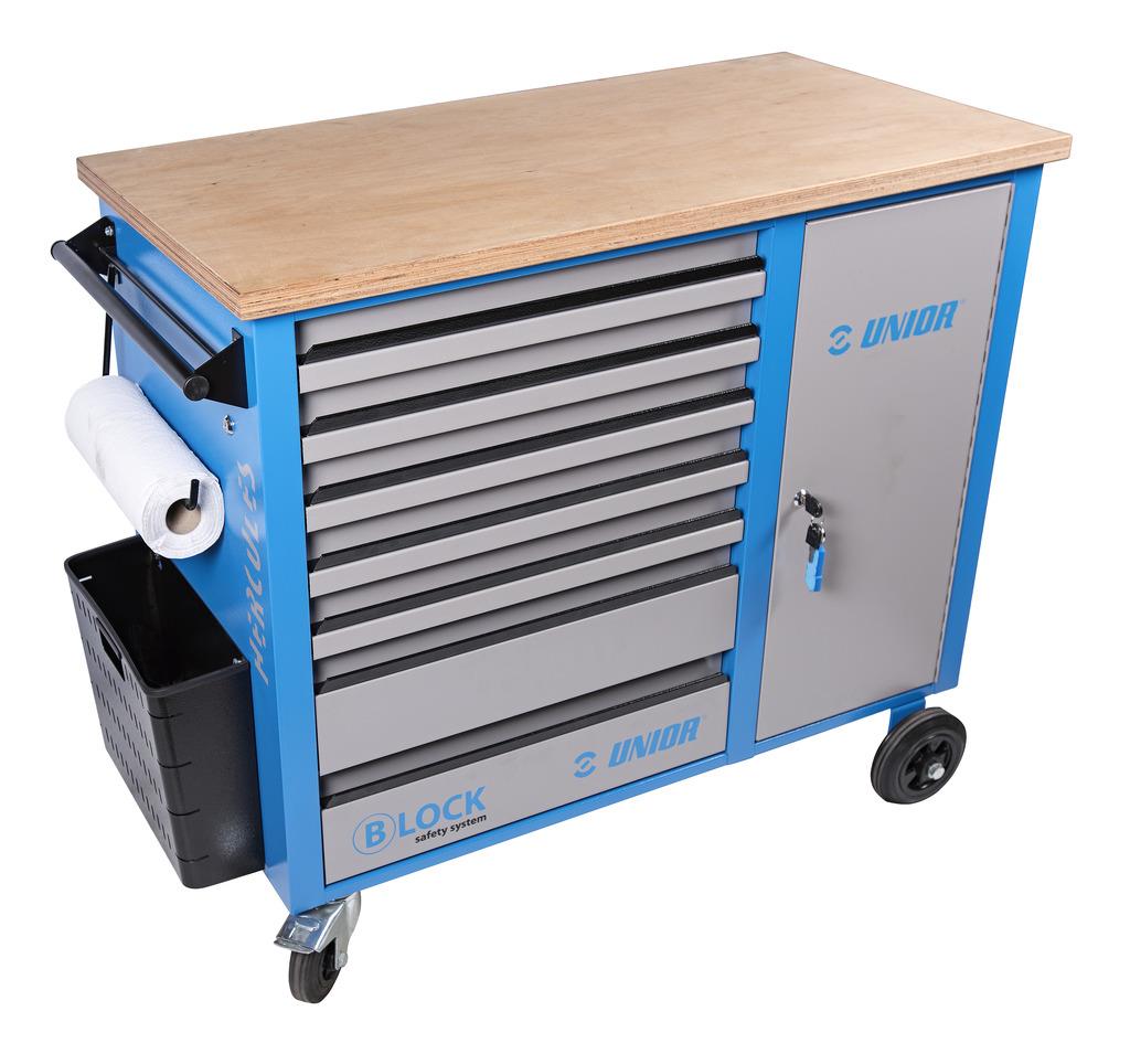 UNIOR TOOL TROLLEY ART.940H2BLOCK Hercules. with the block system. 1080x550x955 mm (626800)