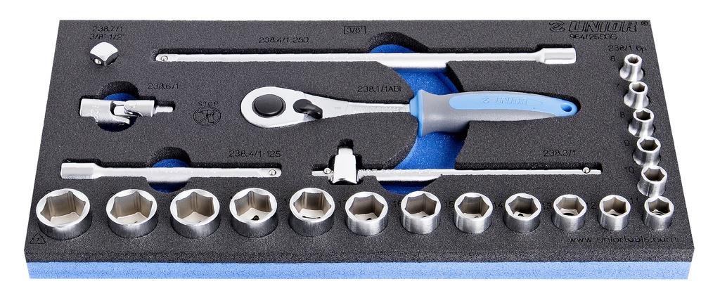 Unior socket wrenches 3/8" in sos insert Art.964/25sos 6-22 mm (621080)