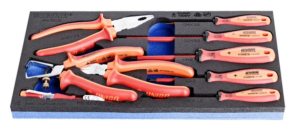 Unior VDE tool set in sos insert Art.964/15sos (621070)