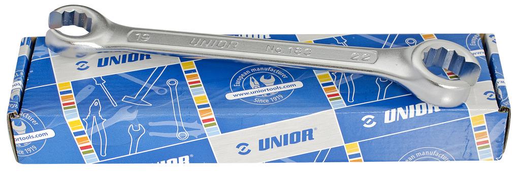 Unior ring spanners open curves Art.183/2CB 8-32 mm (612986)