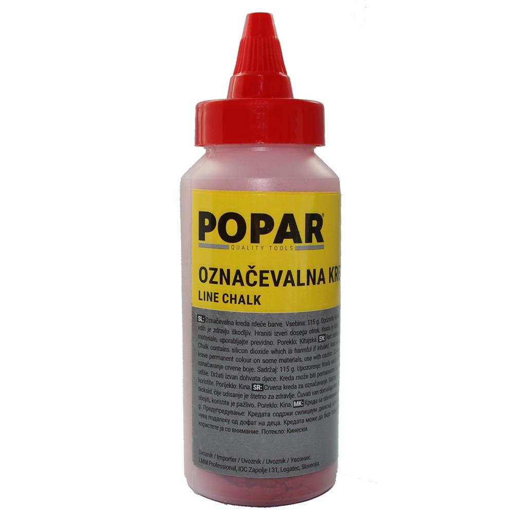 PEPPERMINT CHALK MARKERS IN A BOTTLE, PEPPERMINT. 500 g, red