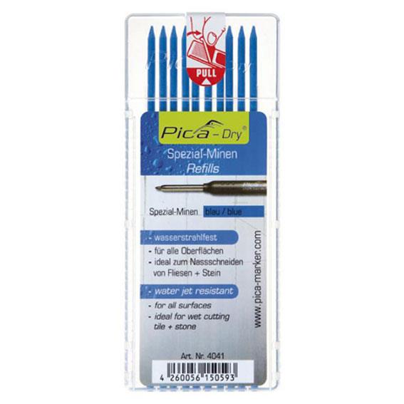 Pica MINICE DRY WATERPROOF 10 minis, for all materials. Blue