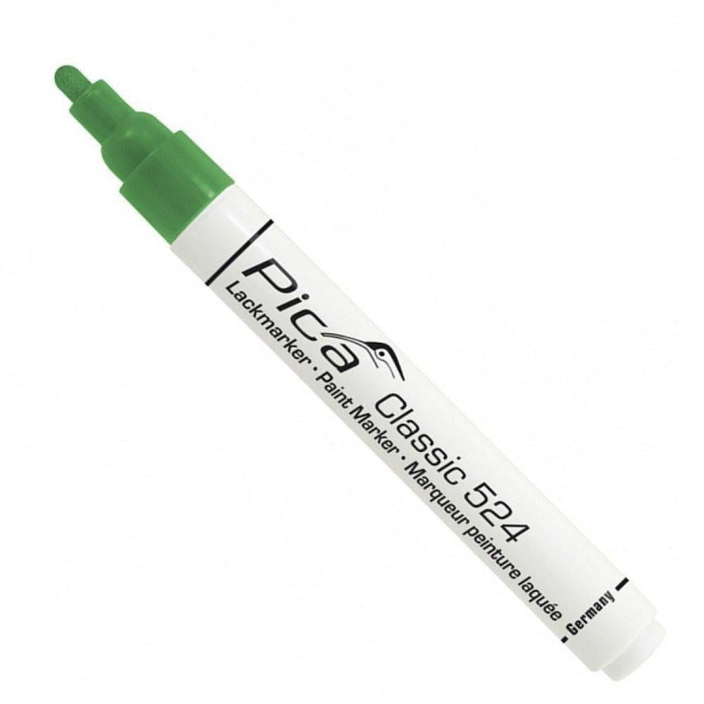 Pica MARKER INDUSTRIAL Round tip permanent. In box. 10 pcs. 2-4 mm, green