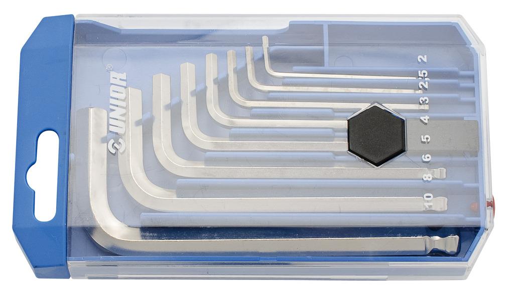 Unior hex keys In a PVC box as screw Art.220/3SPB1 2-10 mm (610916)