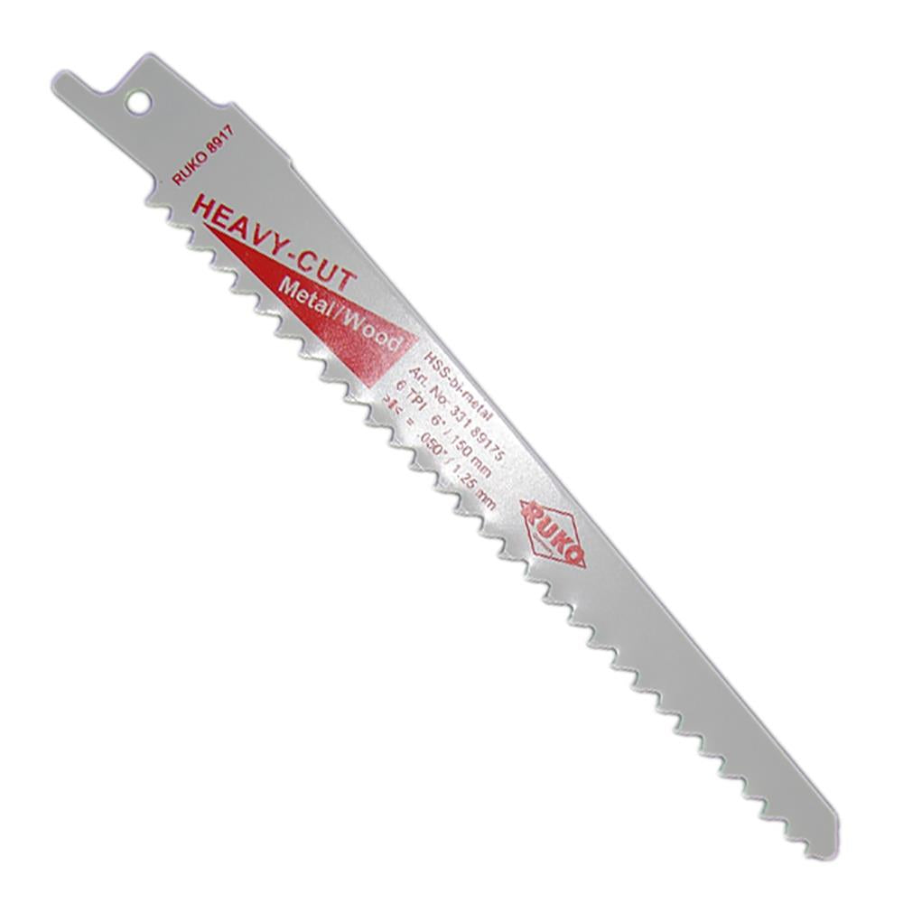 HAND SAW BLADES FOXTAIL 8917 HSS BIMETAL, PVC packaging, 5 pcs. 152x18.0x1.25 6 teeth/" step 4,