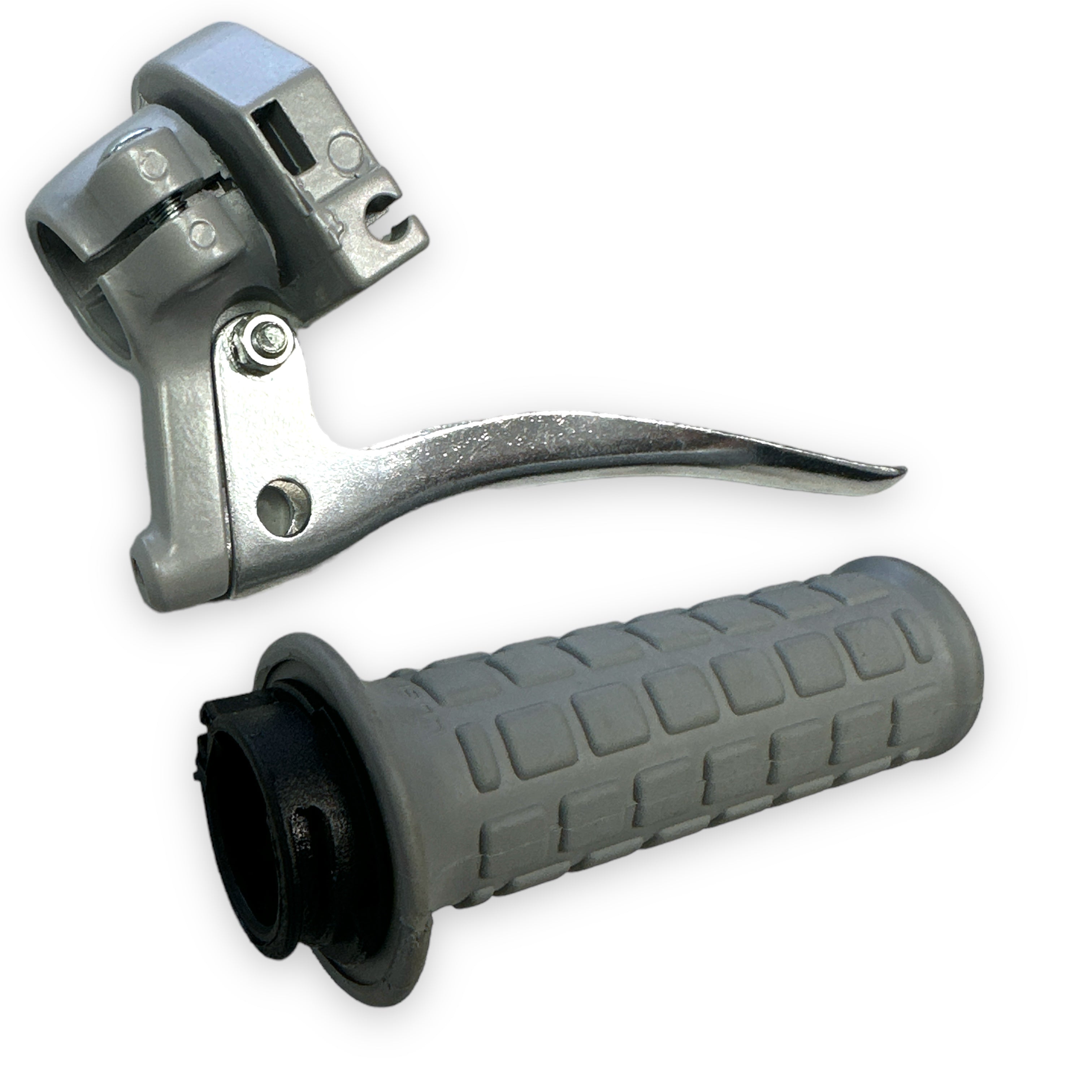 Throttle and brake lever in a set, gray color