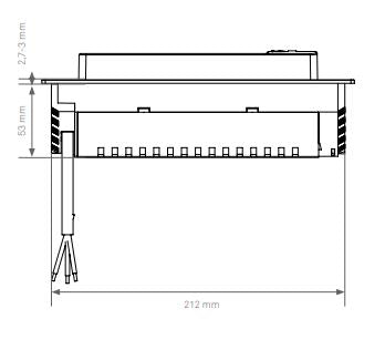 Built-in socket EVOline BackFlip 2 Schuko sockets 1 USB-A charger Silver