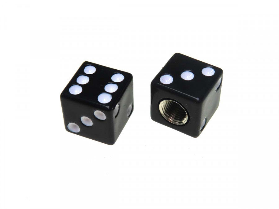 Cube valve caps black