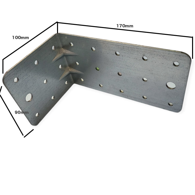 Reinforcing Angle 170x100x90mm galvanized