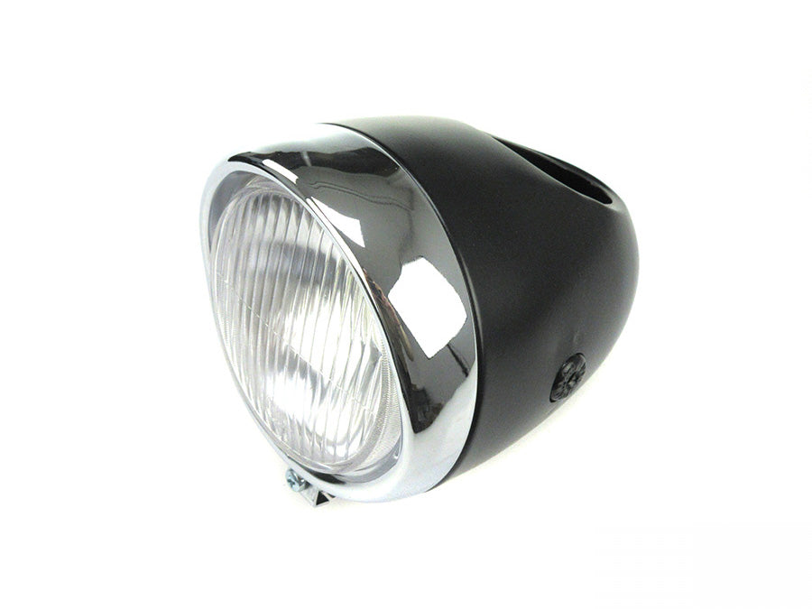 Headlight egg model black 130mm