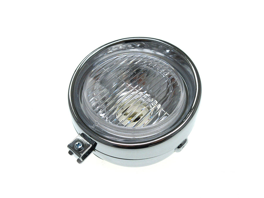 Headlight round Chrome 130mm