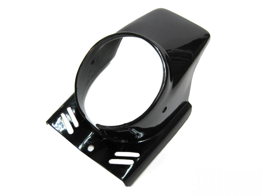 Headlight cover round black universal