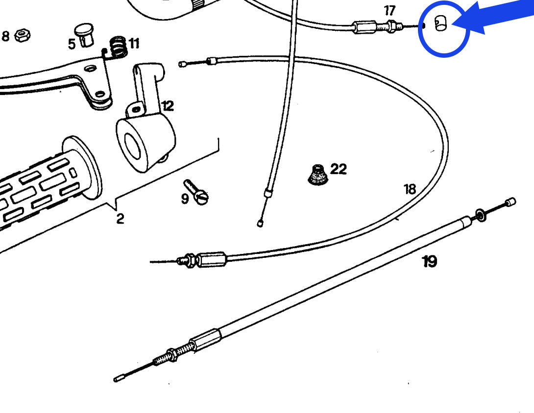 1st brake lever bolt 8x9