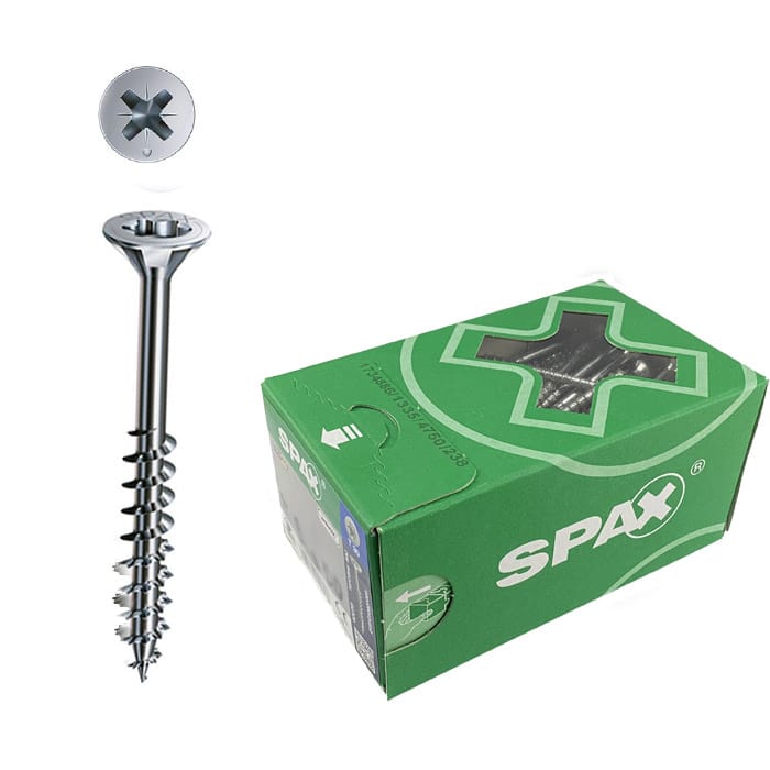 3.5x50mm Cross Spax wood screws 500 pcs