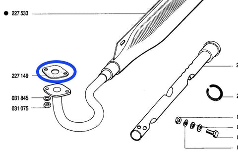 Exhaust gasket Black | APN4, APN6, A3, A35 (203862)