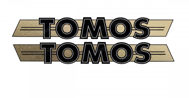 Gold Tomos sticker