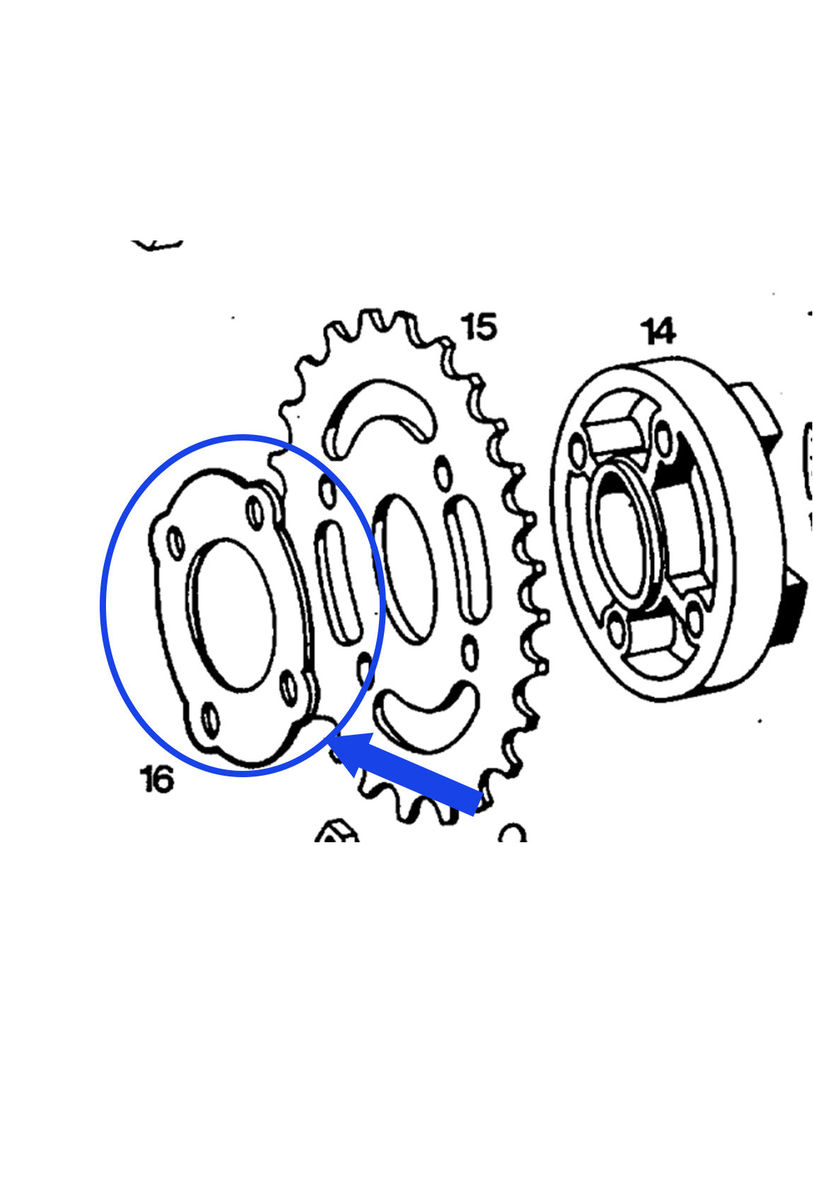 Rear pinion guard