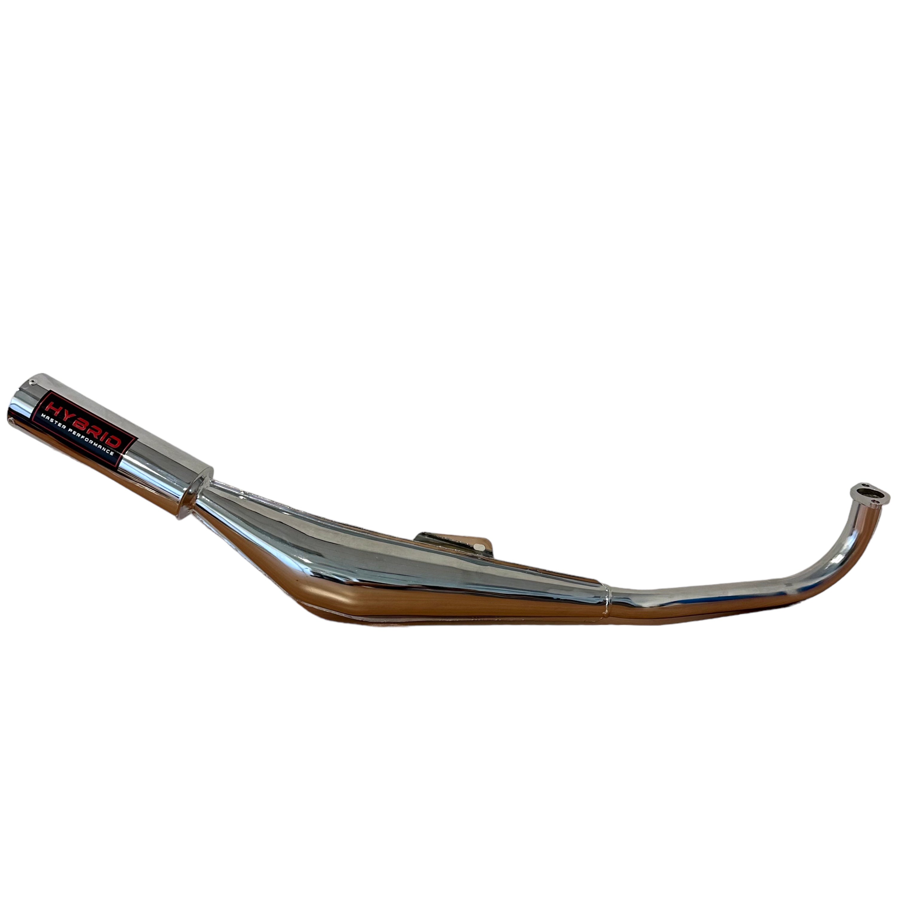 Chrome Hybrid Master Performance exhaust for Tomos A3, A35